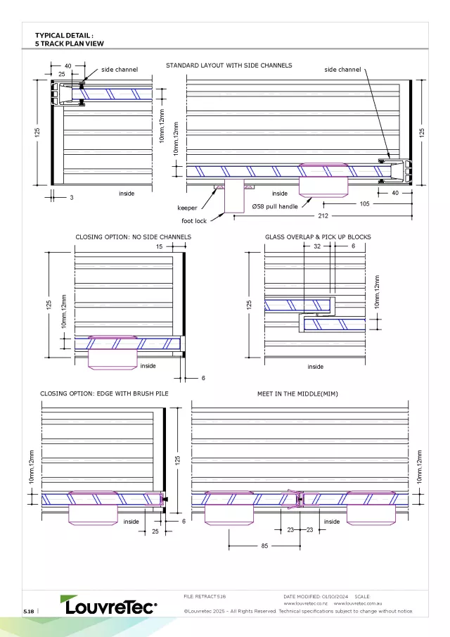 2D Typical Detail_5 Track Plan View | DM 5.18