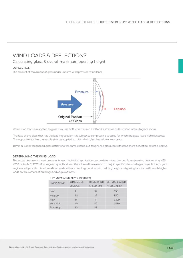 Wind Loads & Deflections | DM 5.23