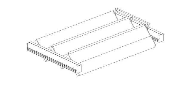 3D Model | 300mm Maxi Louvre Panel - Motorised 