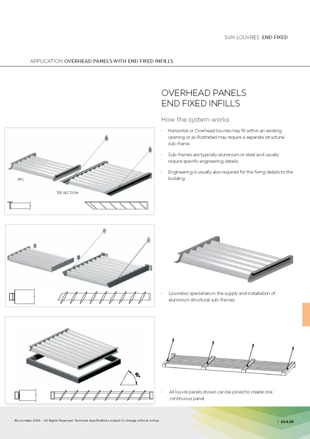 Overhead End Fixed Panels | DM10.4.05