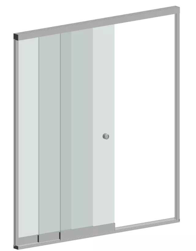 3D Model_Slidetec 3 Panels - Retracted one side