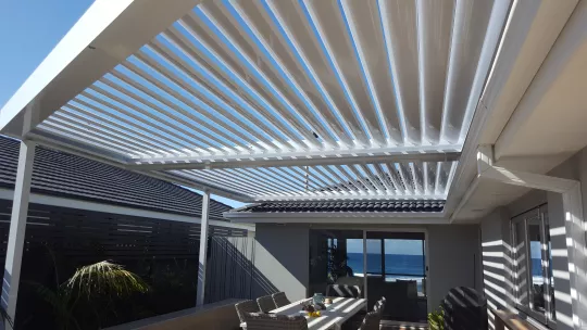 Opening Roof by Louvretec Central Coast - We can do non-standard shaped Opening Roofs!
