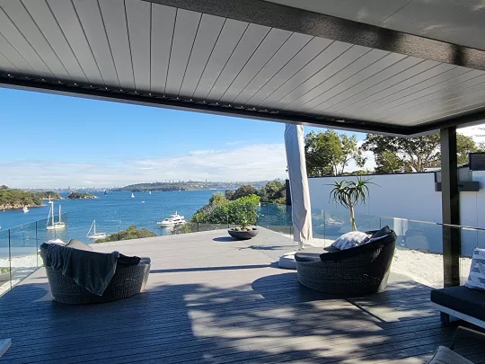 Opening Roof by Louvretec Central Coast in the closed position.
