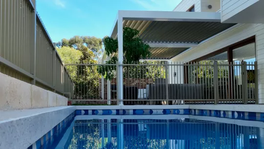 Poolside comfort by Louvretec Perth