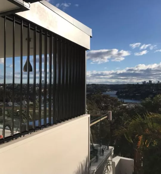 Motorised 200mm Airfoil Louvres by Louvretec Sydney