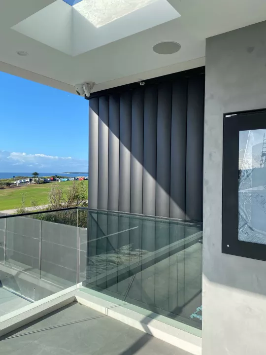 Motorised 200mm Airfoil Louvres by Louvretec Sydney