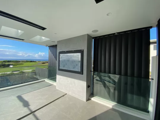 Motorised 200mm Airfoil Louvres by Louvretec Sydney